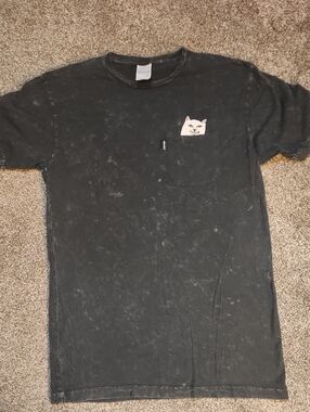 RipnDip Middle Finger Cat Pocket Tee - Size Medium